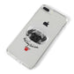 Best Dog Dad Ever Photo Upload iPhone 8 Plus Bumper Case on Silver iPhone Alternative Image