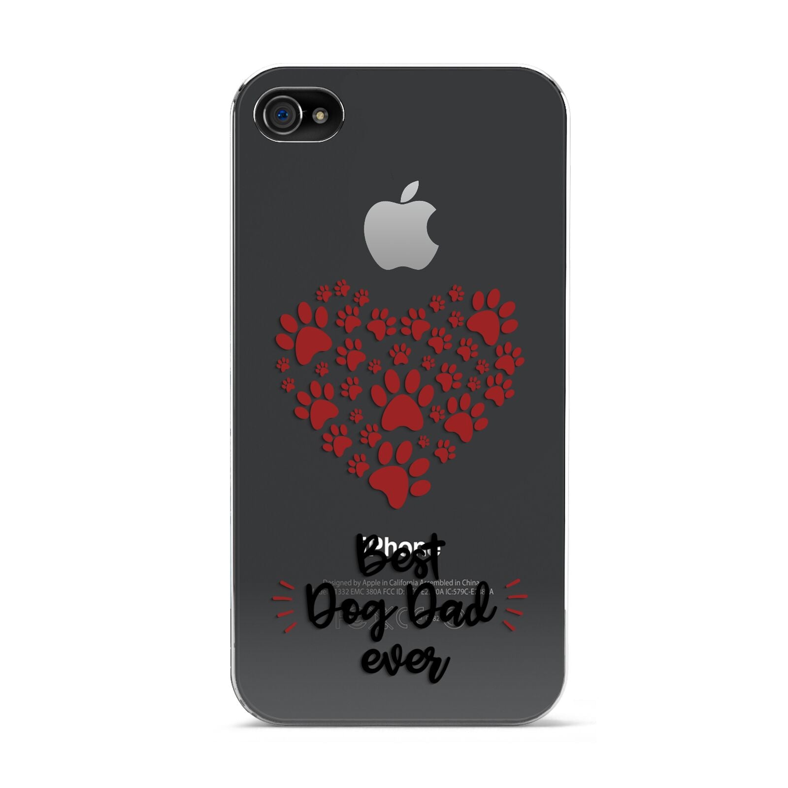 Best Dog Dad Paws Apple iPhone 4s Case