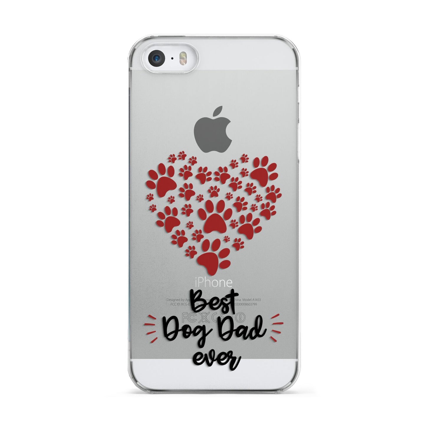 Best Dog Dad Paws Apple iPhone 5 Case