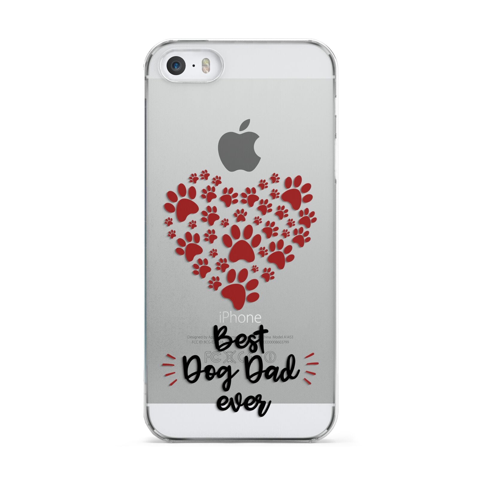 Best Dog Dad Paws Apple iPhone 5 Case