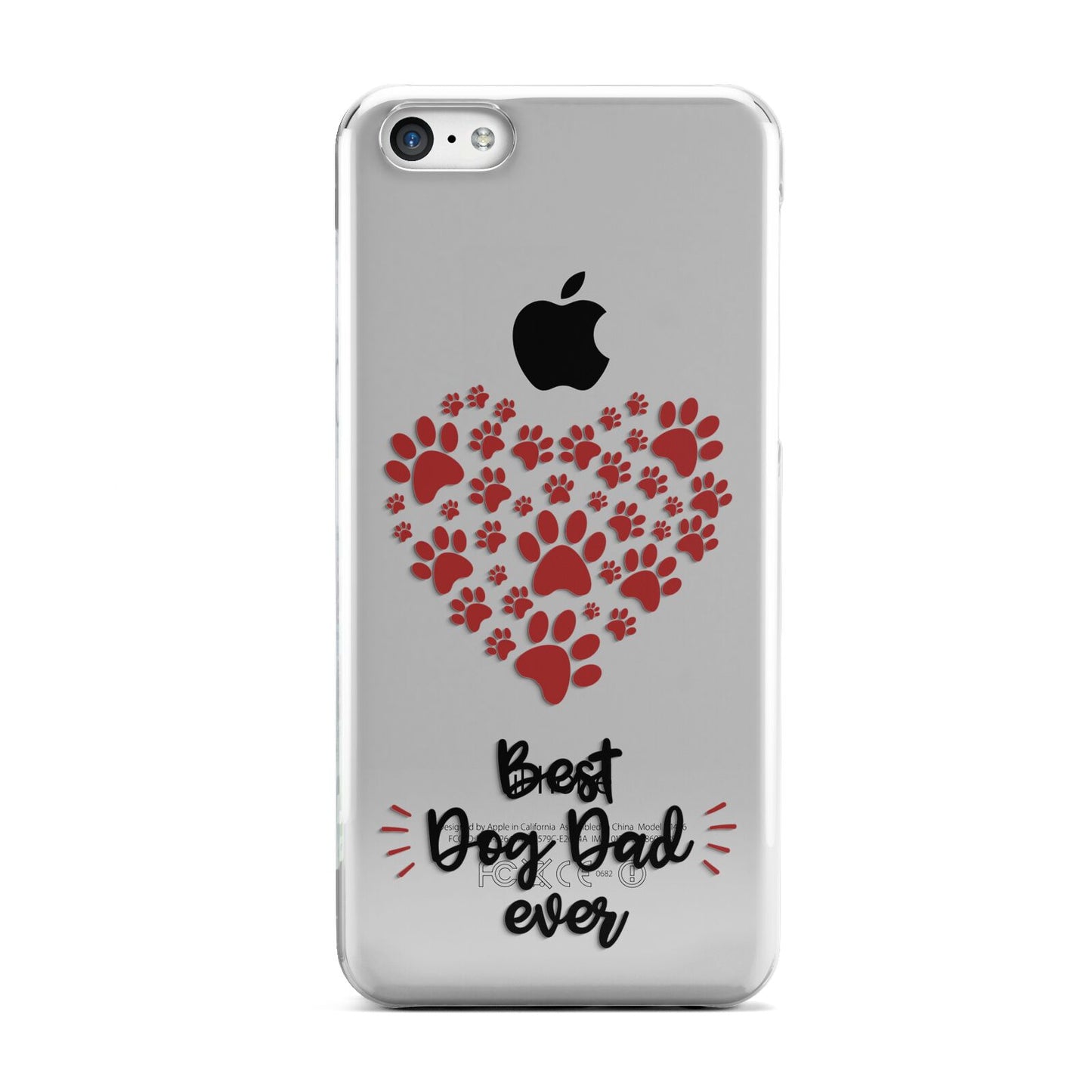 Best Dog Dad Paws Apple iPhone 5c Case