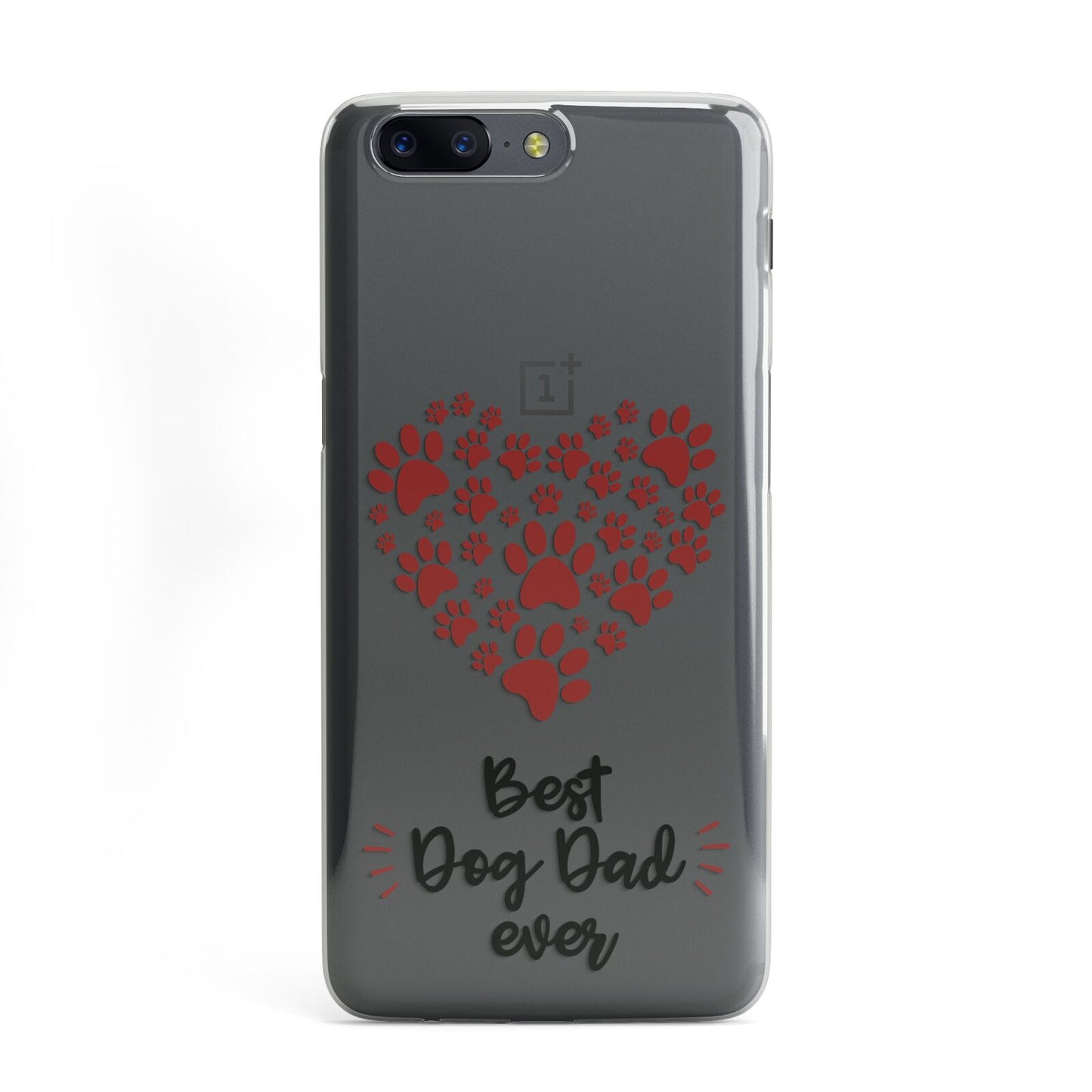 Clear Best Dog Dad Paws OnePlus Case
