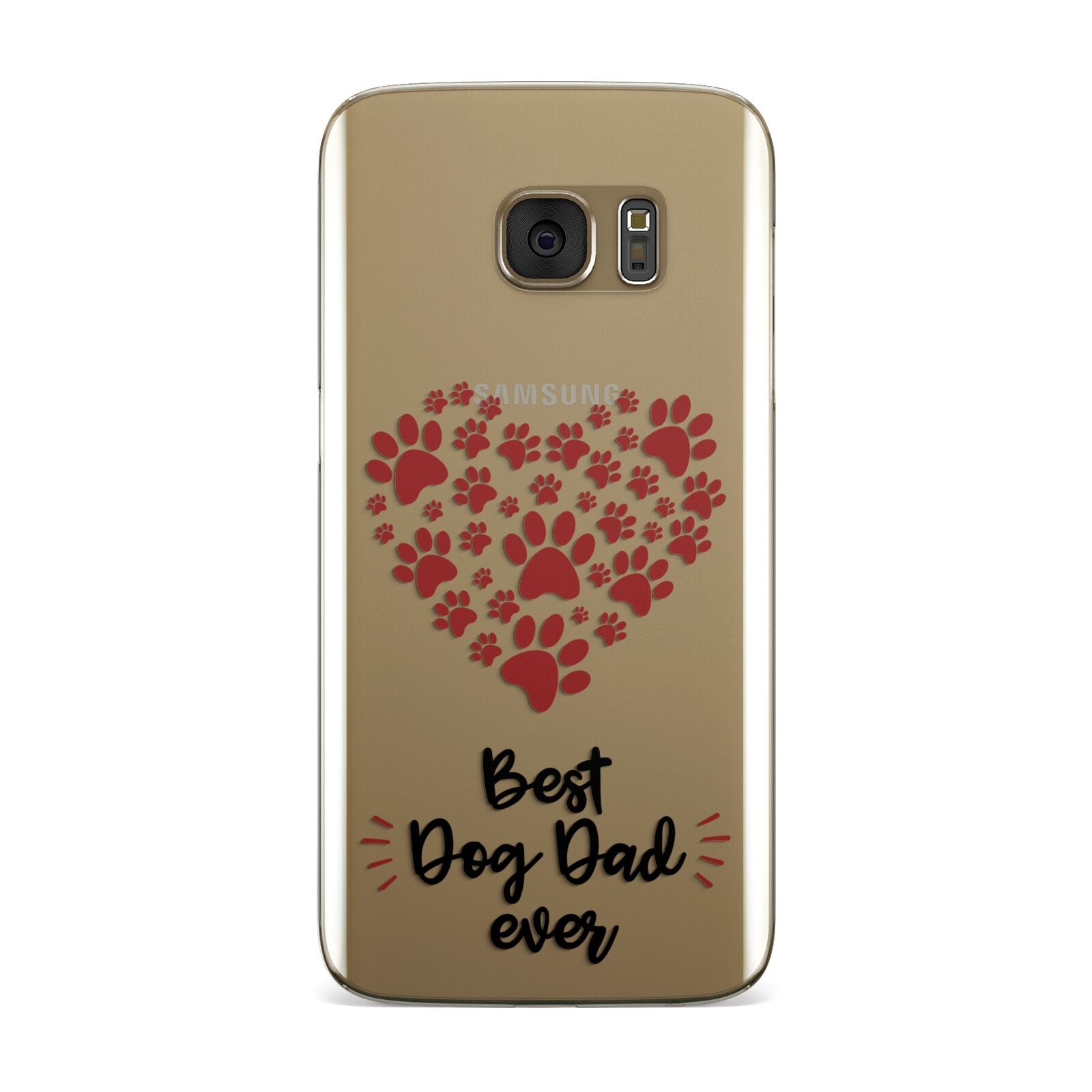 Best Dog Dad Paws Samsung Galaxy Case