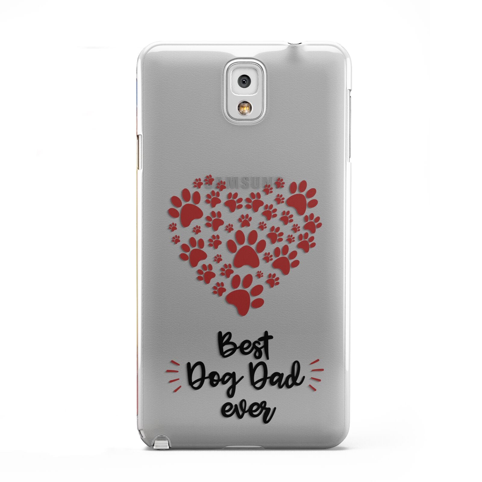 Best Dog Dad Paws Samsung Galaxy Note 3 Case