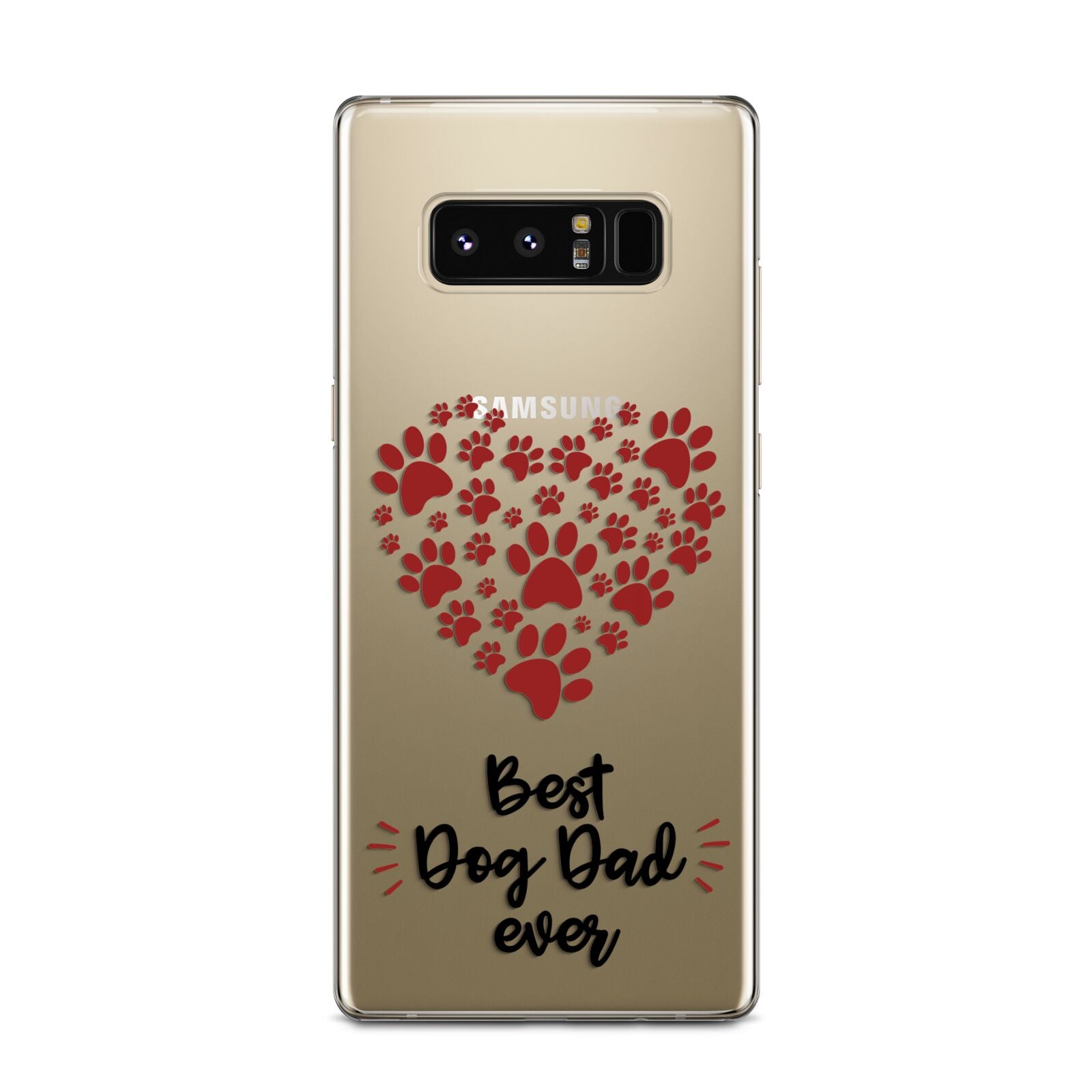 Best Dog Dad Paws Samsung Galaxy Note 8 Case