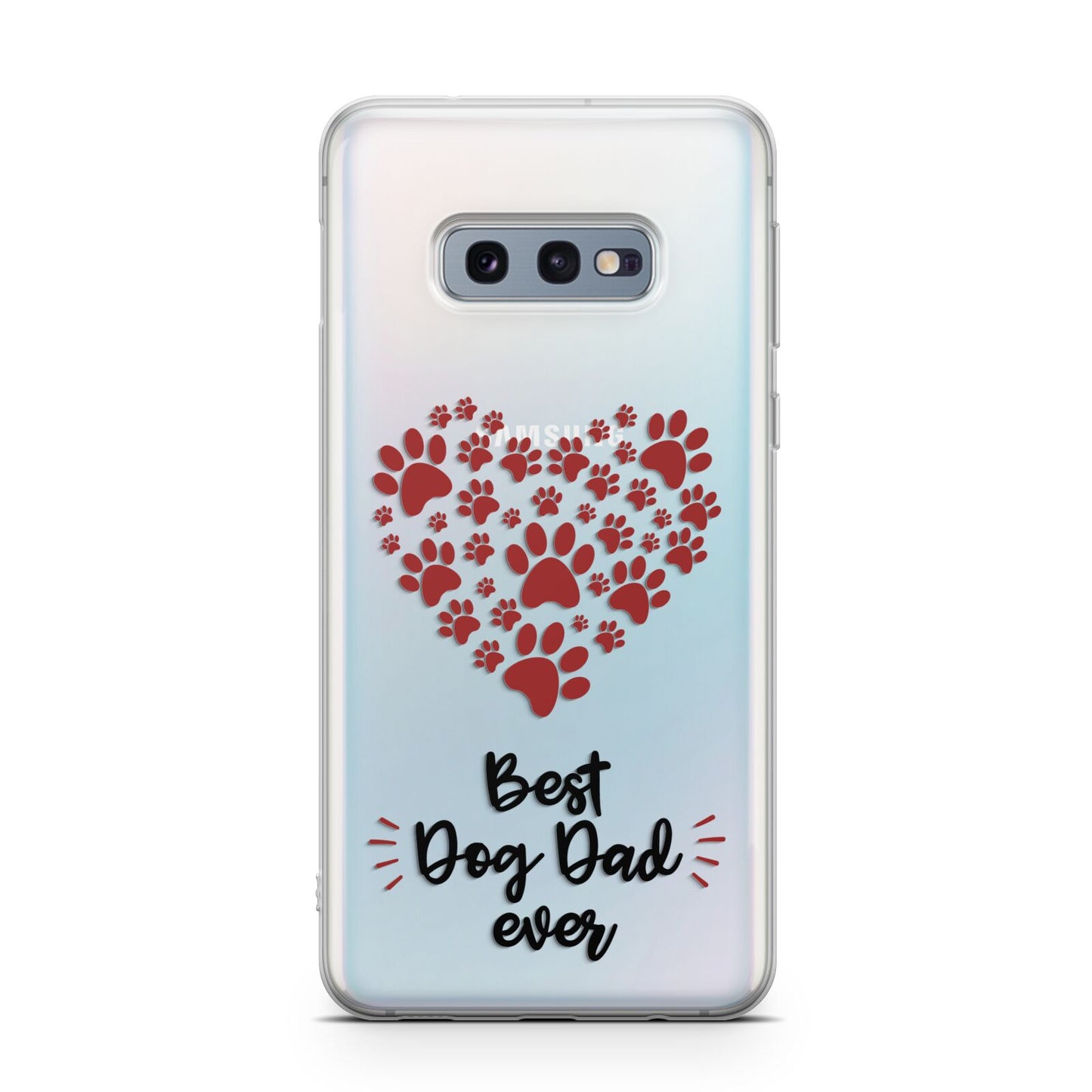 Best Dog Dad Paws Samsung Galaxy S10E Case