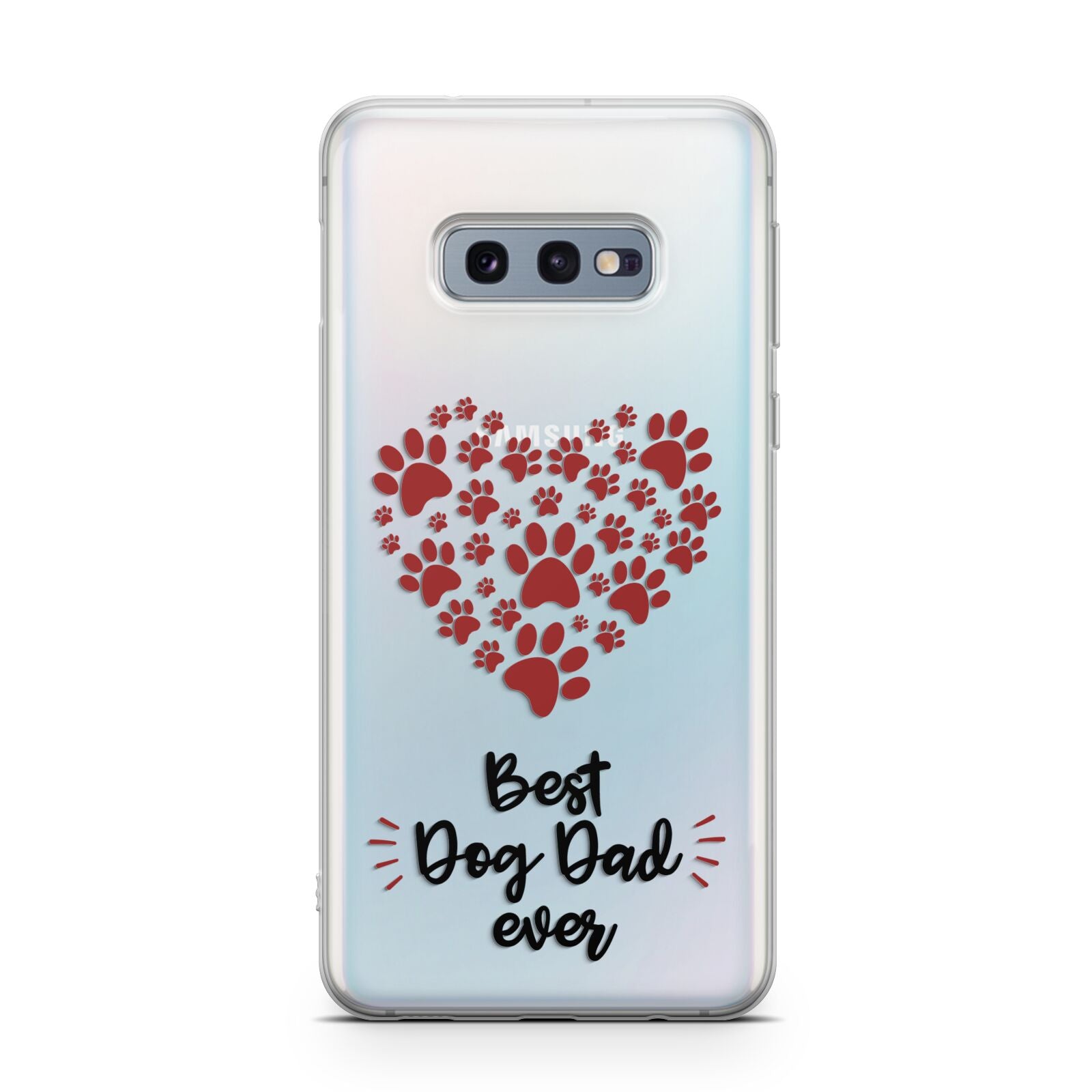 Best Dog Dad Paws Samsung Galaxy S10E Case