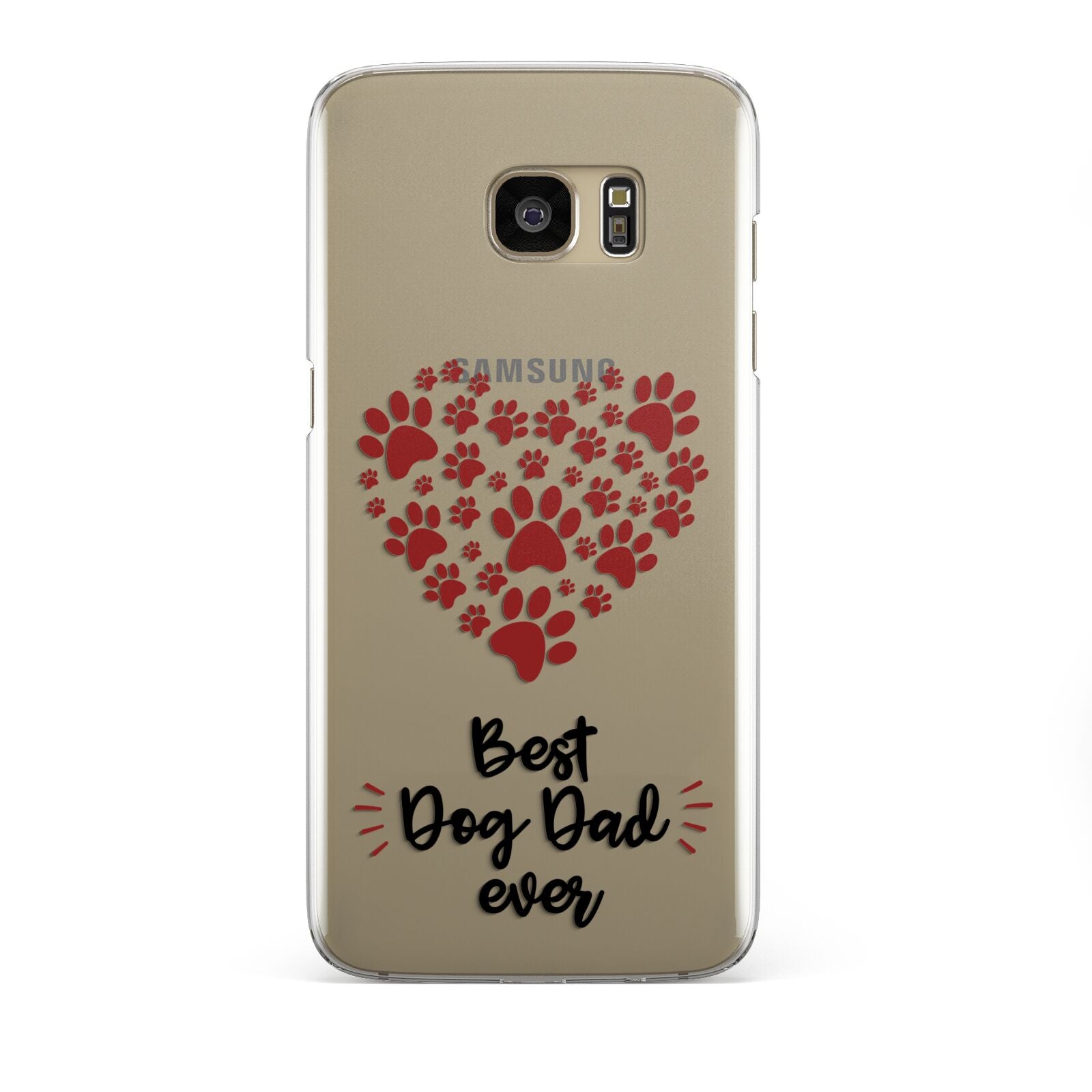 Best Dog Dad Paws Samsung Galaxy S7 Edge Case