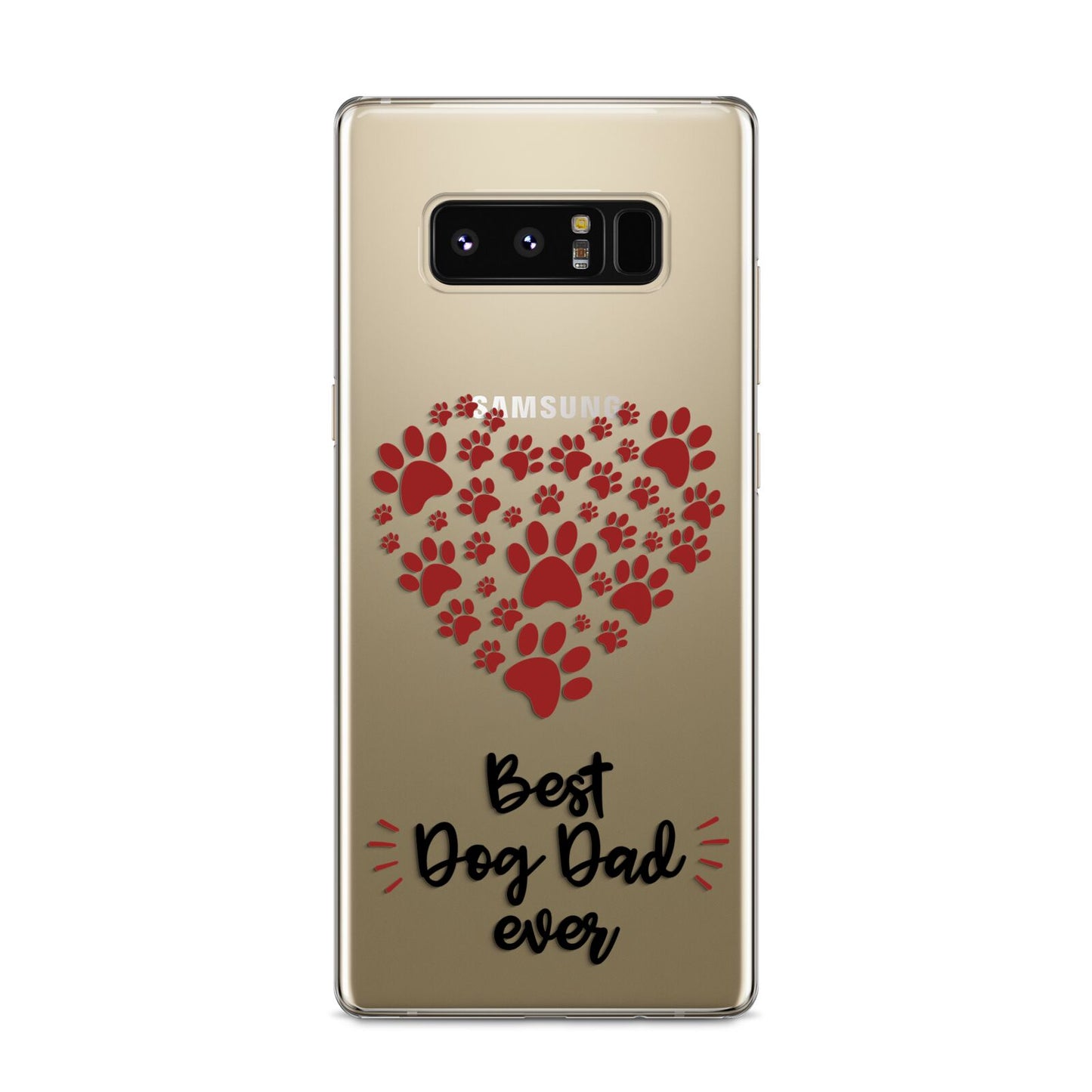 Best Dog Dad Paws Samsung Galaxy S8 Case
