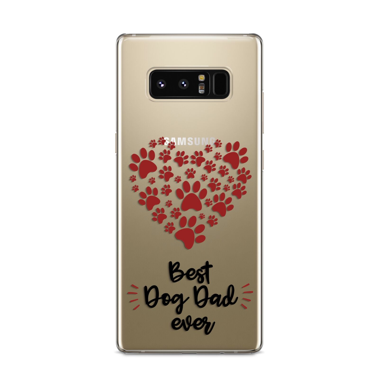 Best Dog Dad Paws Samsung Galaxy S8 Case