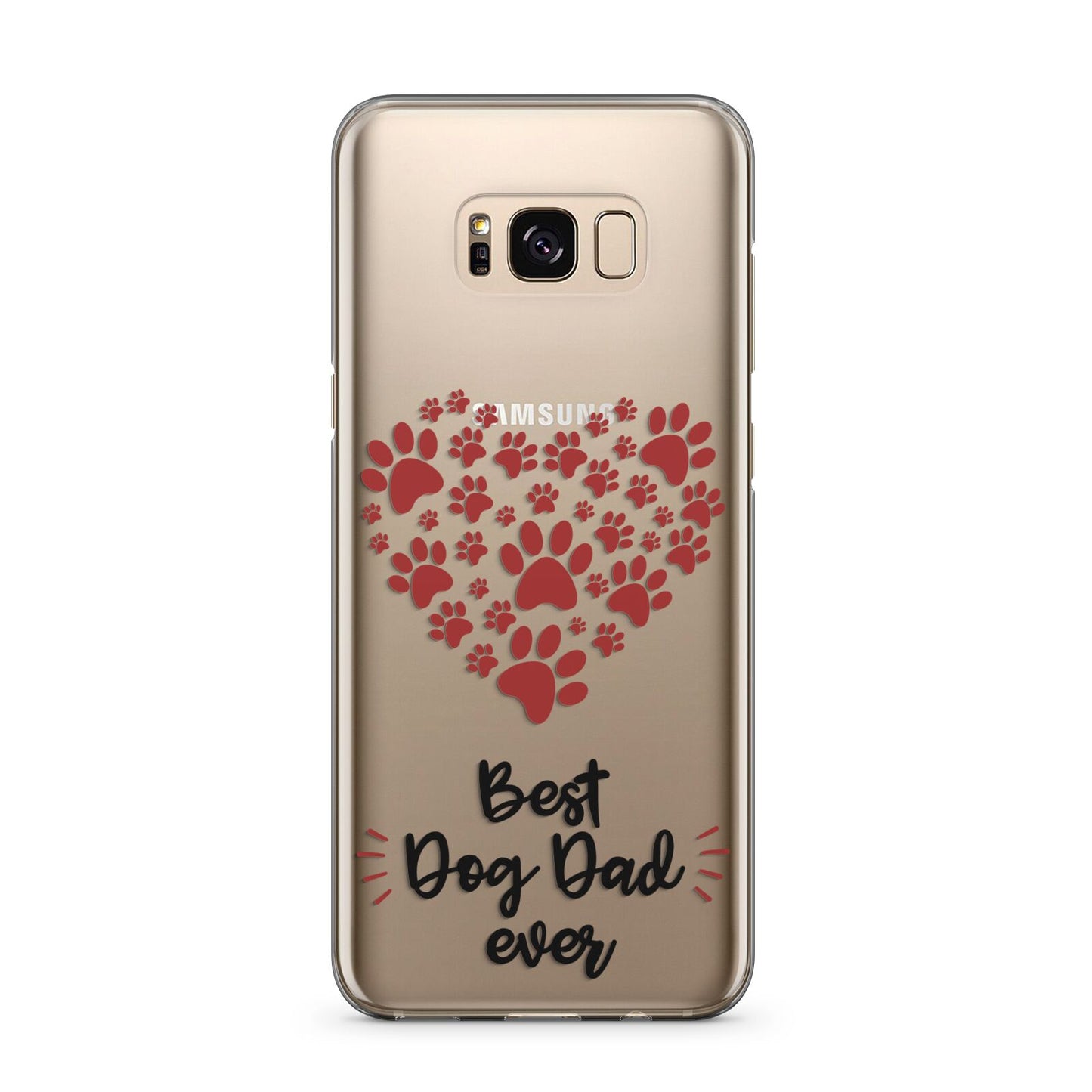 Best Dog Dad Paws Samsung Galaxy S8 Plus Case