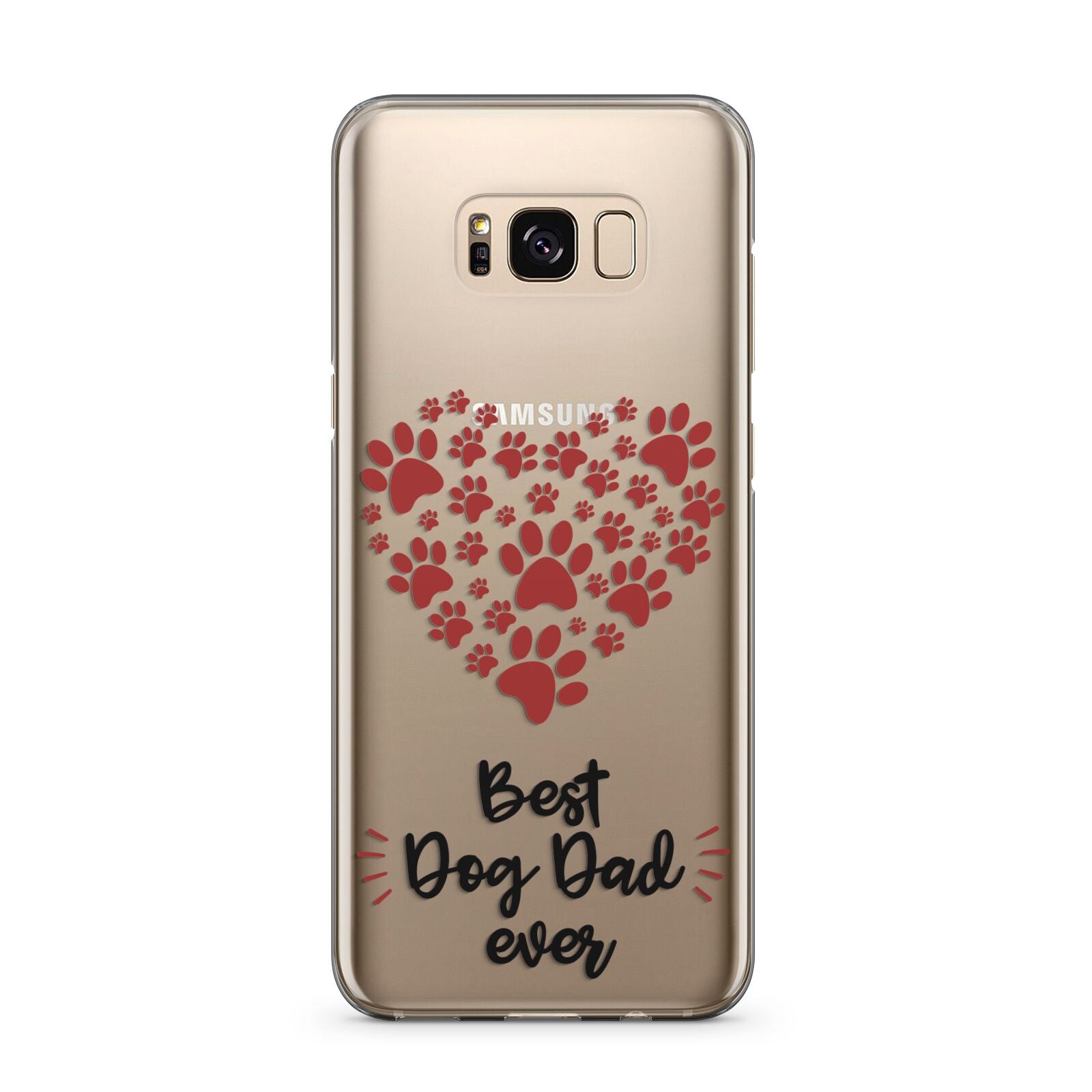 Best Dog Dad Paws Samsung Galaxy S8 Plus Case