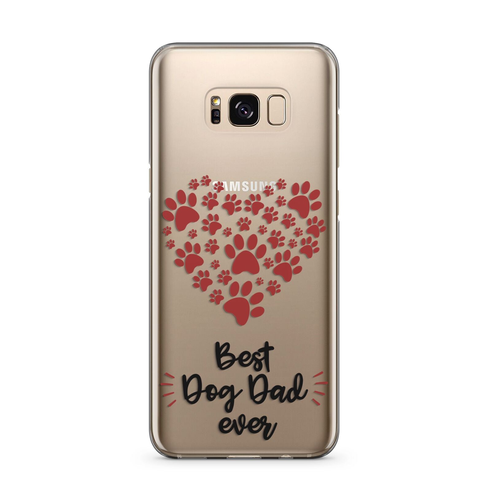 Best Dog Dad Paws Samsung Galaxy S8 Plus Case