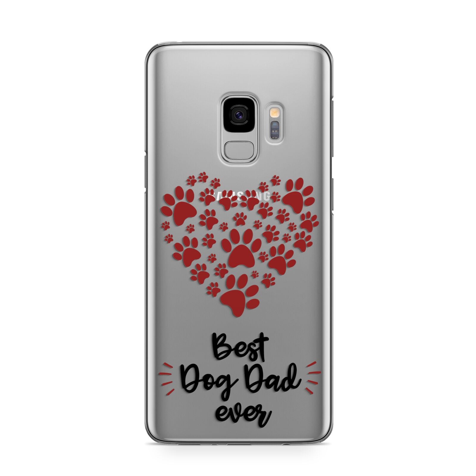 Best Dog Dad Paws Samsung Galaxy S9 Case