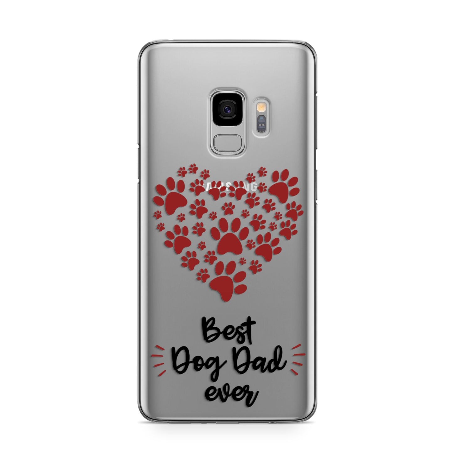 Best Dog Dad Paws Samsung Galaxy S9 Case