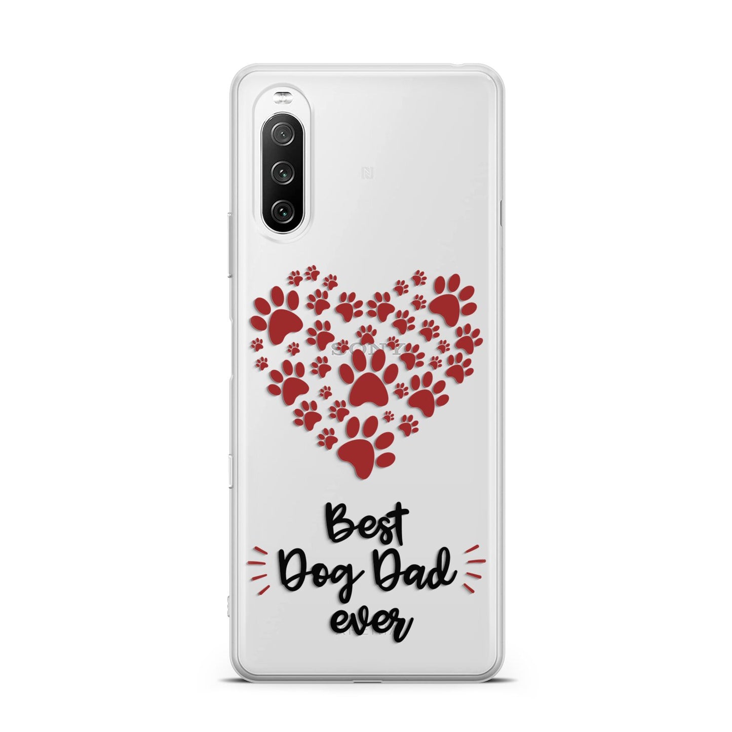 Best Dog Dad Paws Sony Xperia 10 III Case