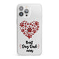 Best Dog Dad Paws iPhone 13 Pro Max Clear Bumper Case