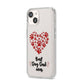 Best Dog Dad Paws iPhone 14 Clear Tough Case Starlight Angled Image