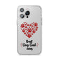 Best Dog Dad Paws iPhone 14 Pro Max Clear Tough Case Silver