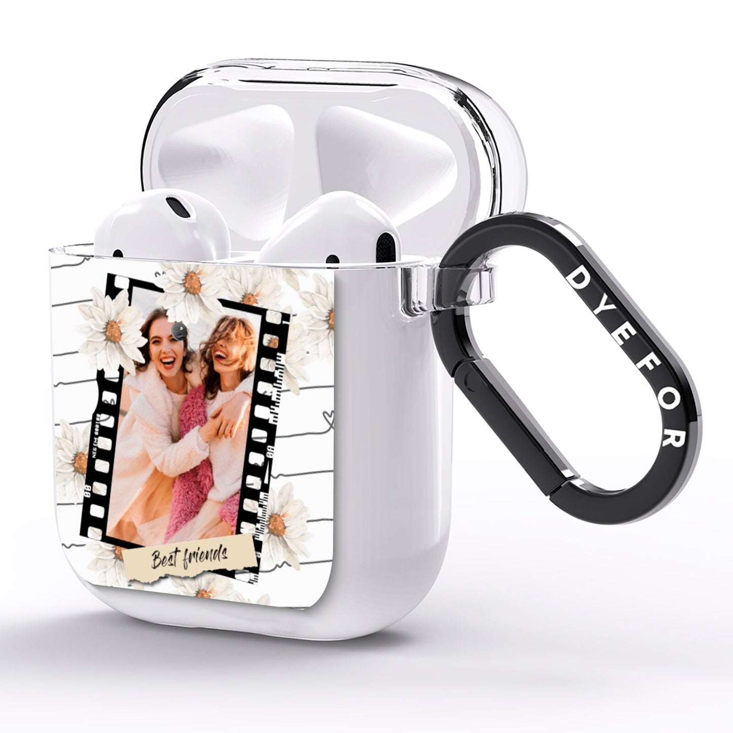 Best Friend Photo AirPods Clear Case Side Image