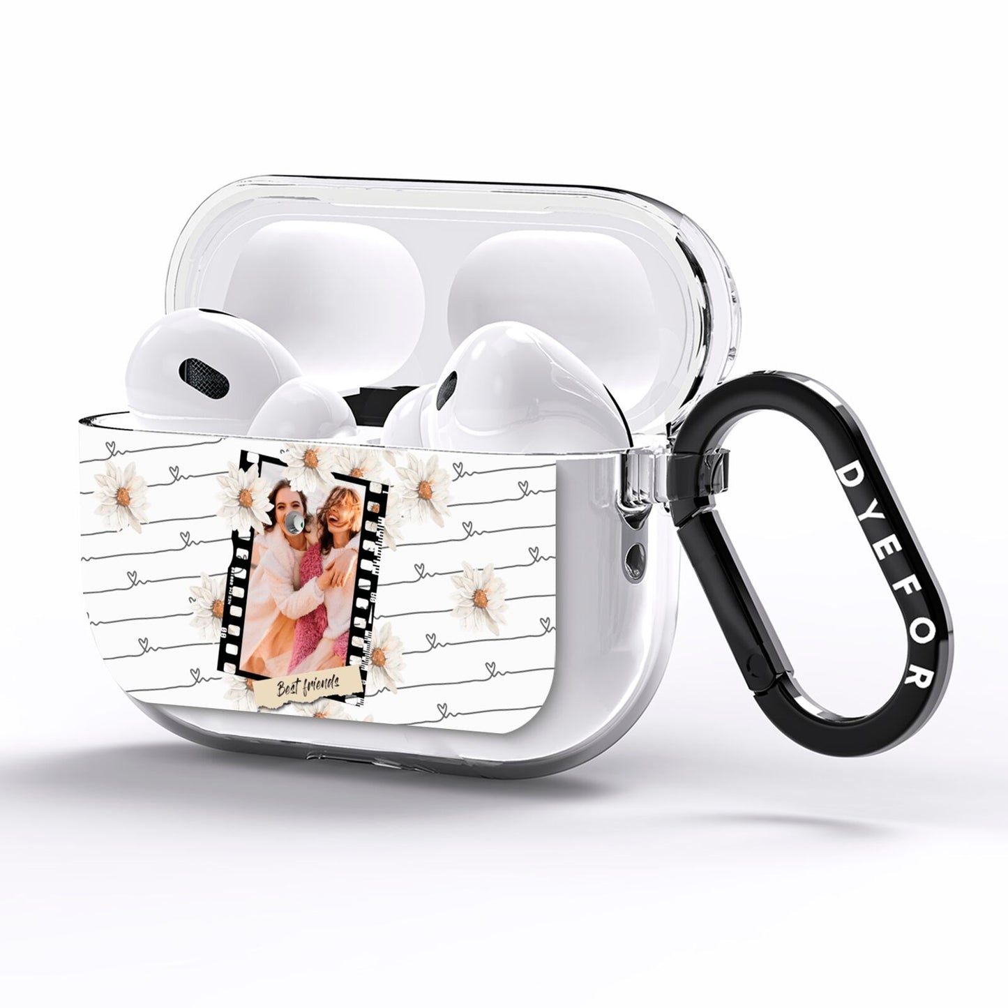 Best Friend Photo AirPods Pro Clear Case Side Image