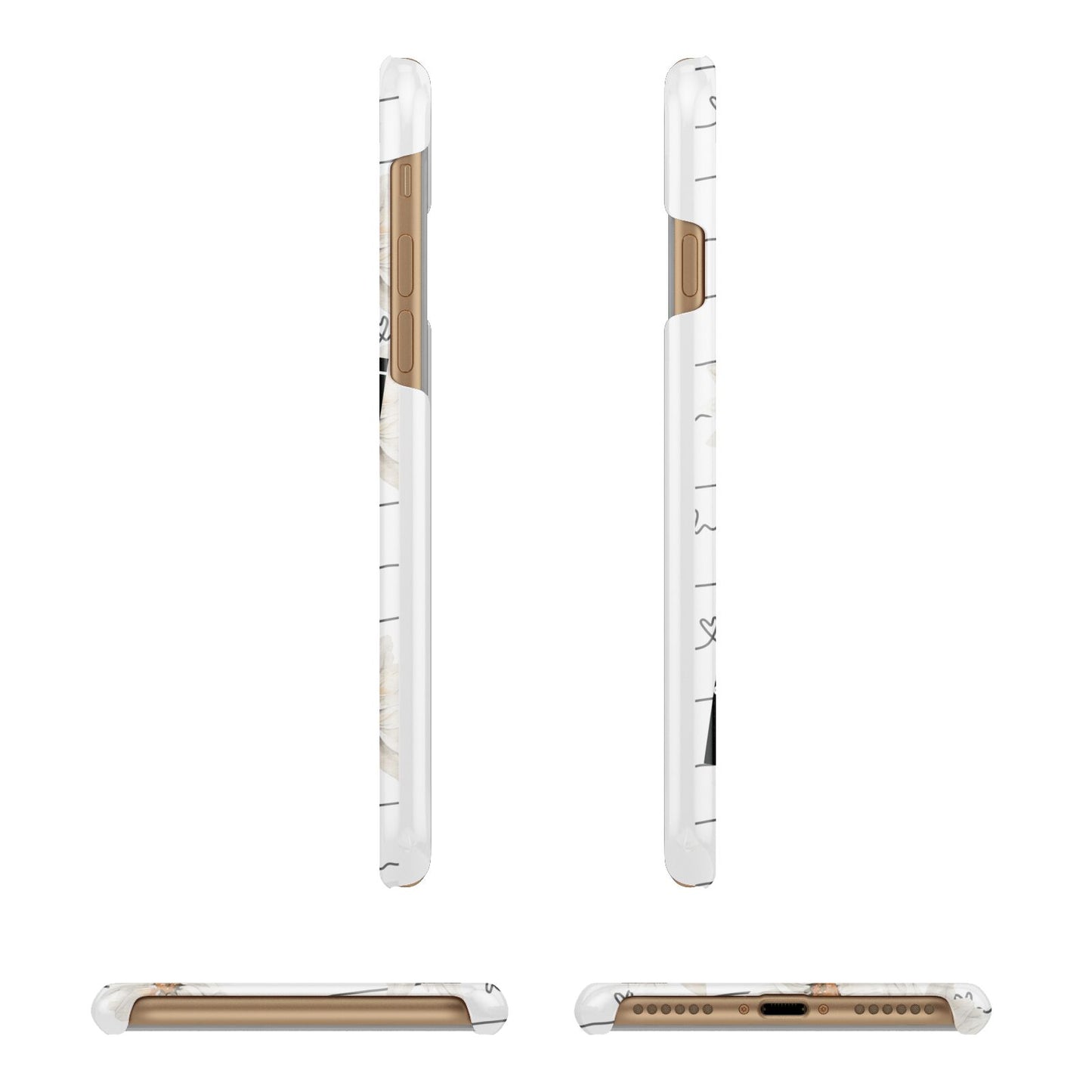 Best Friend Photo Apple iPhone 7 8 3D Wrap Snap Case Angled Images