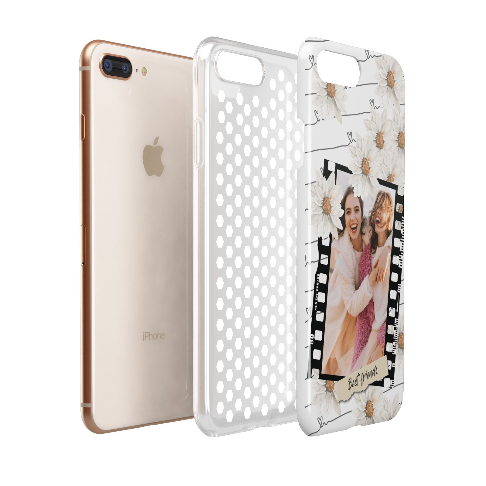 Best Friend Photo Apple iPhone 7 8 Plus 3D Tough Case Expanded View