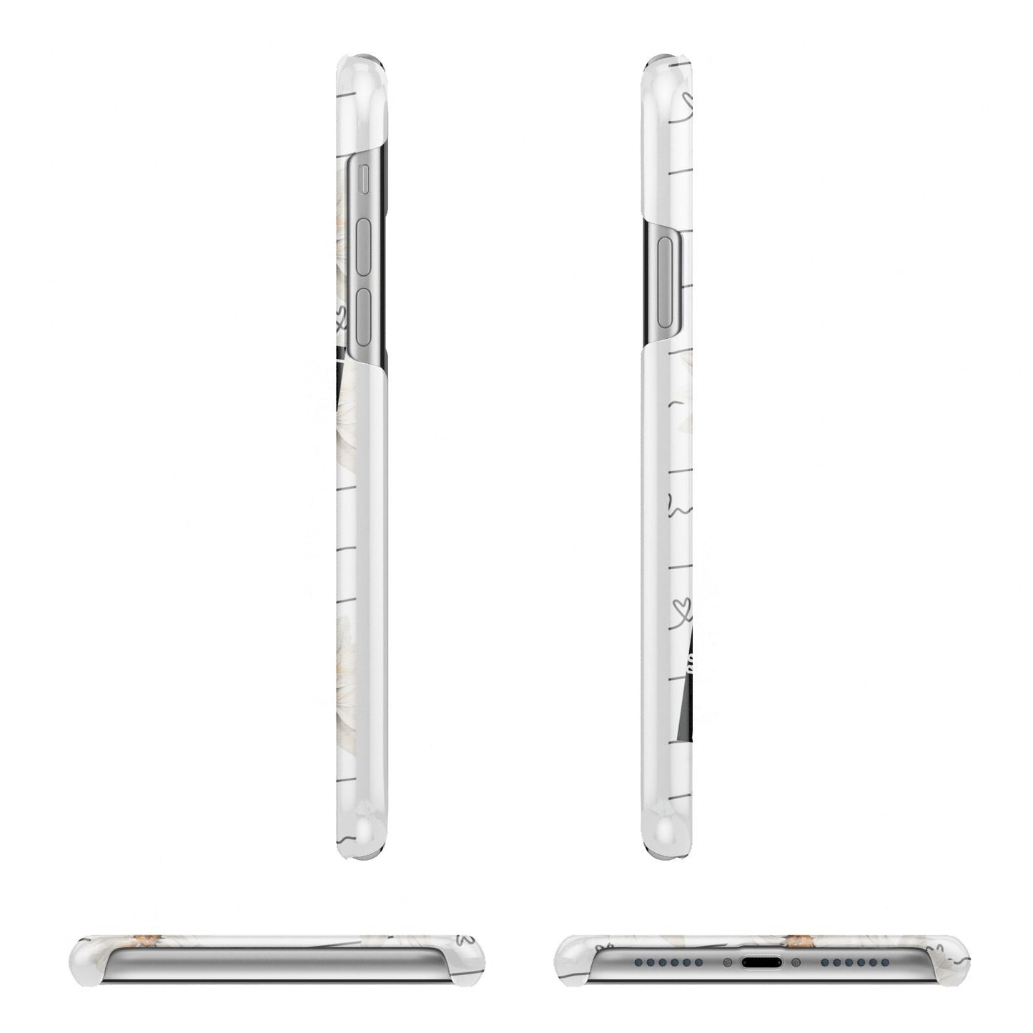 Best Friend Photo Apple iPhone XR 3D Wrap Snap Case Angled Images on White Phone