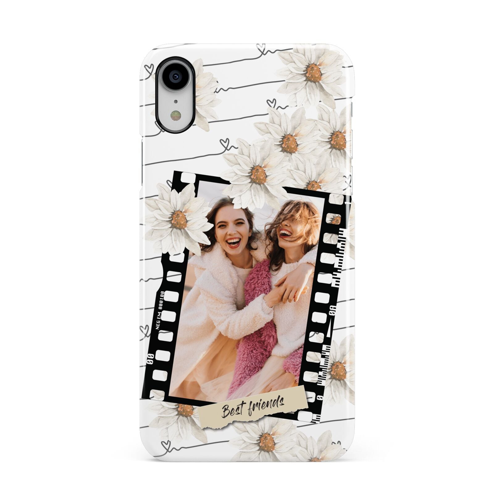 Best Friend Photo Apple iPhone XR White 3D Snap Case
