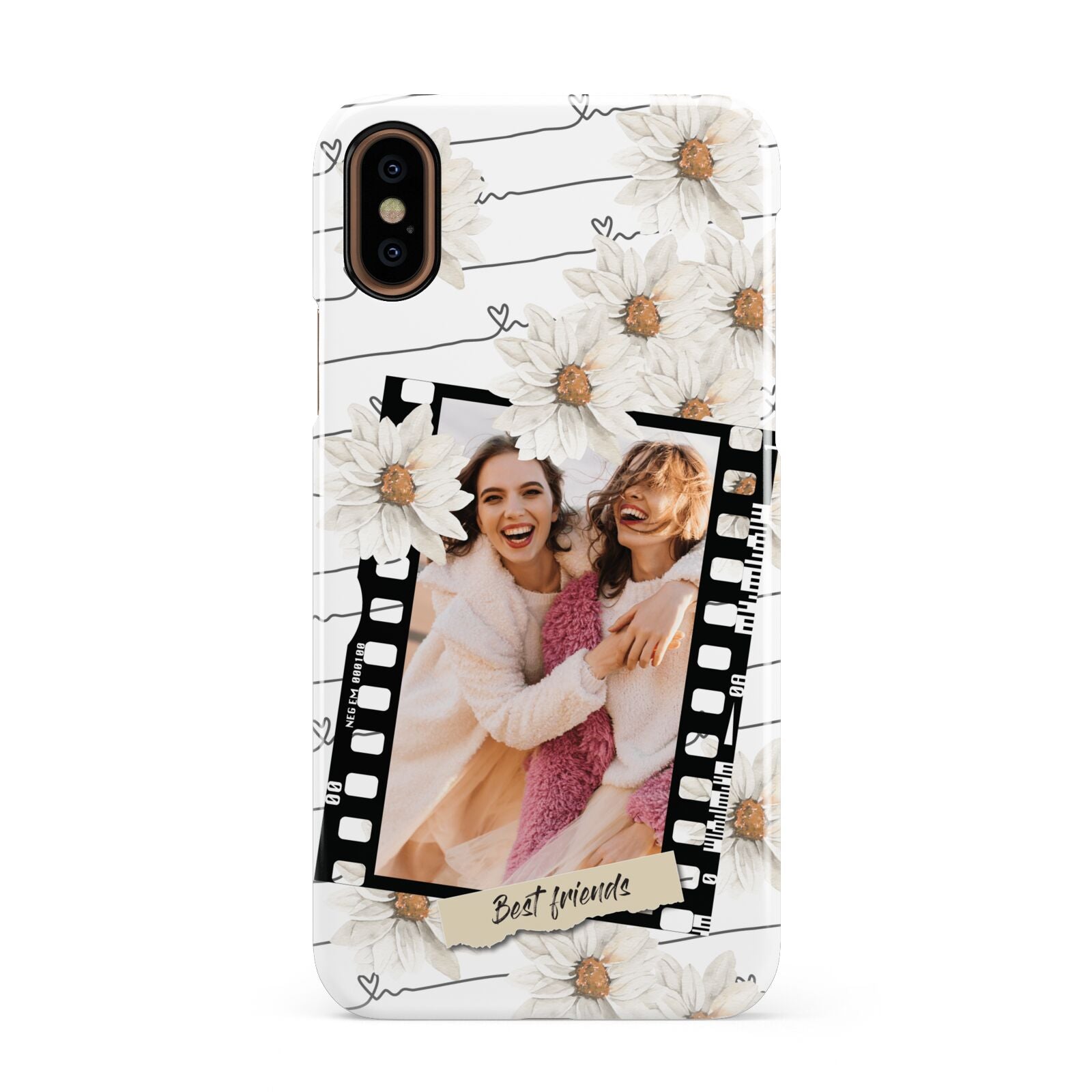 Best Friend Photo Apple iPhone XS 3D Snap Case