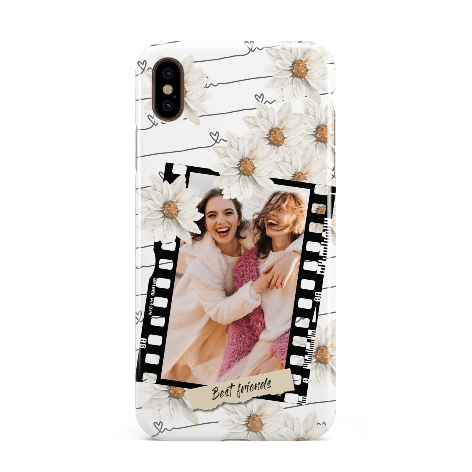 Best Friend Photo Apple iPhone Xs Max 3D Tough Case