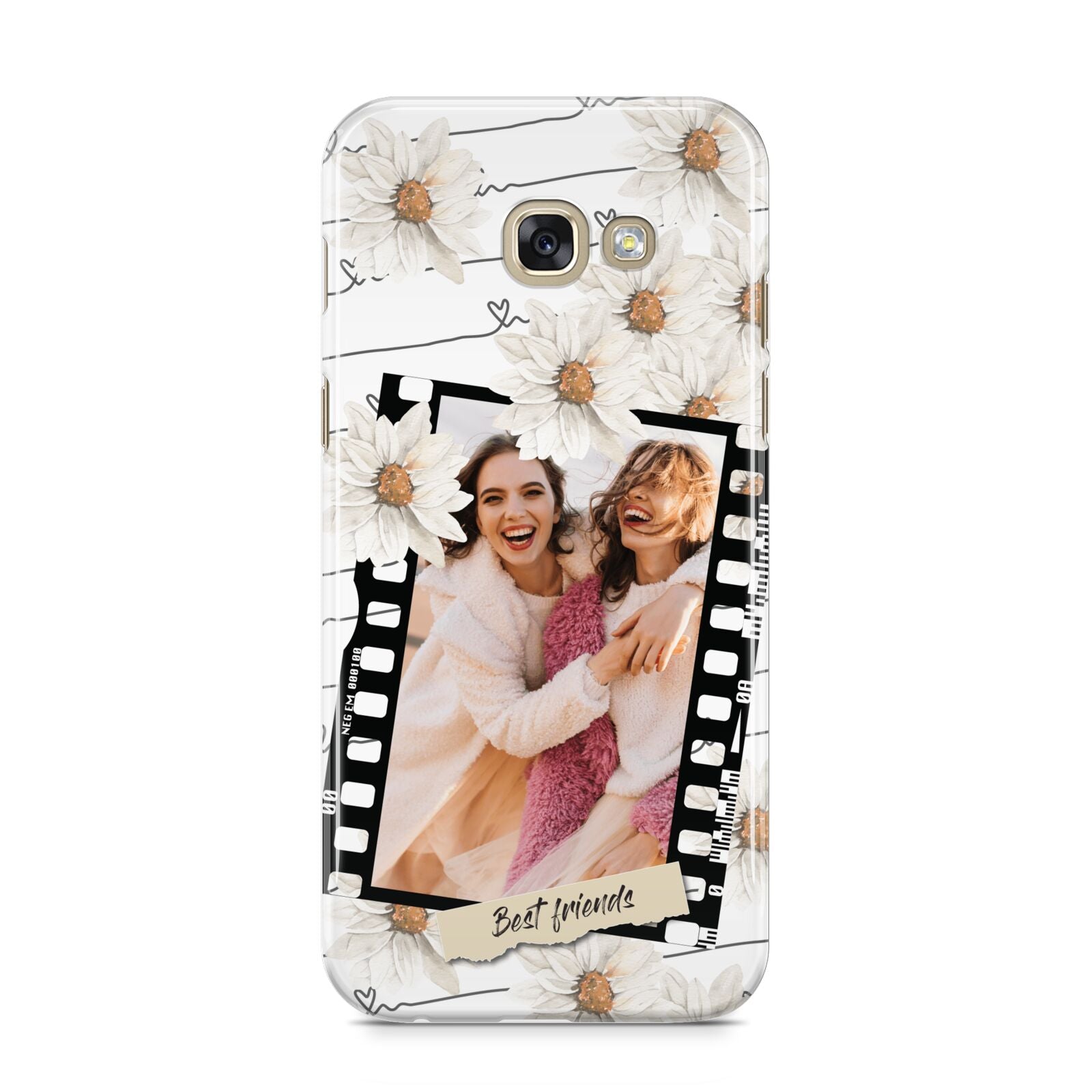 Best Friend Photo Samsung Galaxy A5 2017 Case on gold phone