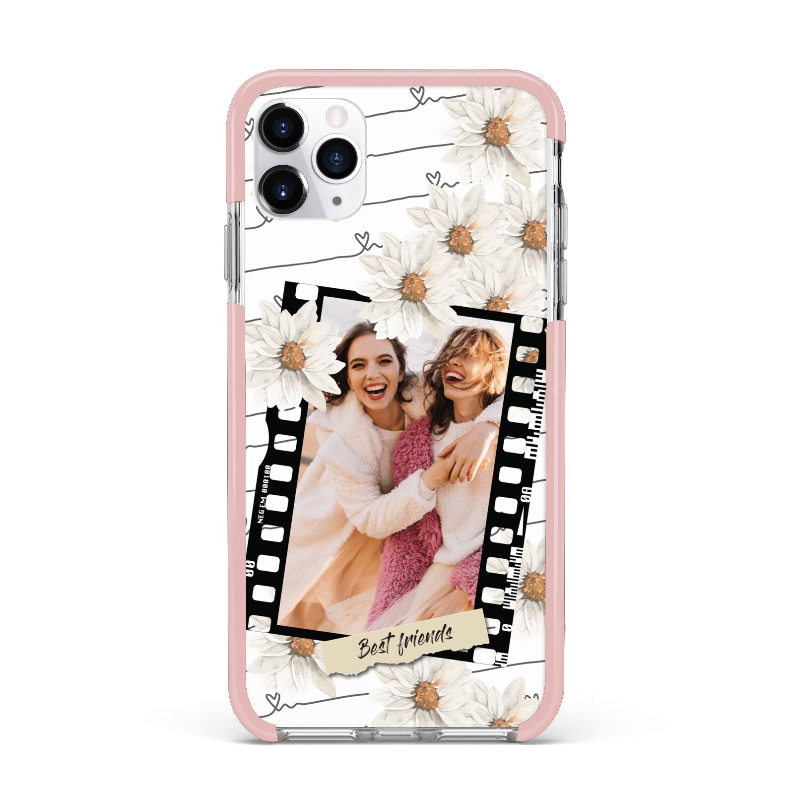 Best Friend Photo iPhone 11 Pro Max Impact Pink Edge Case