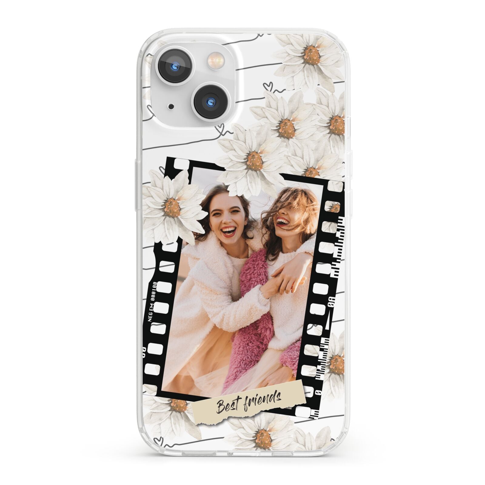 Best Friend Photo iPhone 13 Clear Bumper Case