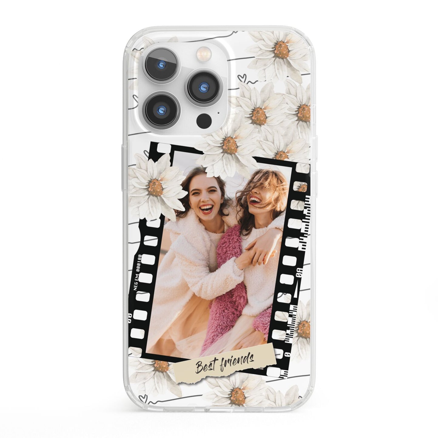 Best Friend Photo iPhone 13 Pro Clear Bumper Case