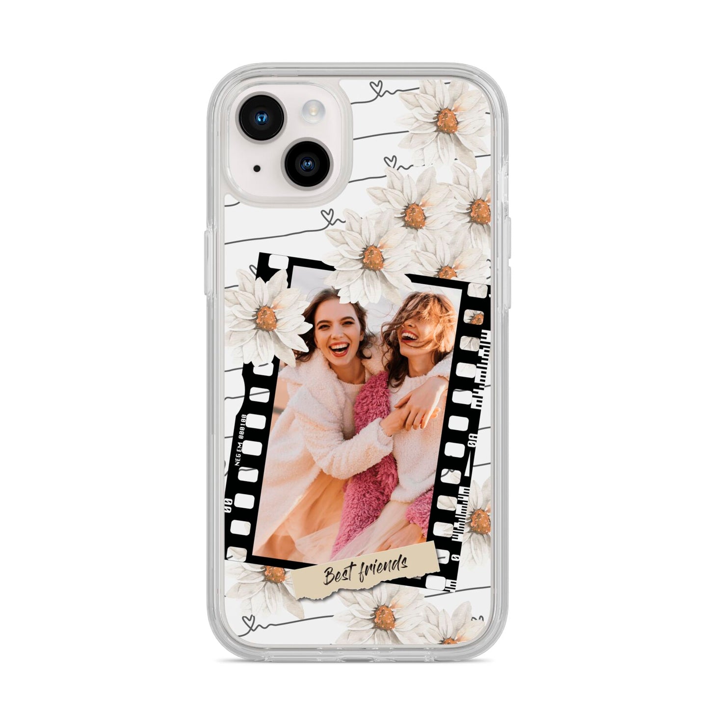 Best Friend Photo iPhone 14 Plus Clear Tough Case Starlight