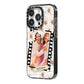 Best Friend Photo iPhone 14 Pro Black Impact Case Side Angle on Silver phone