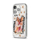 Best Friend Photo iPhone 14 Pro Glitter Tough Case Silver Angled Image