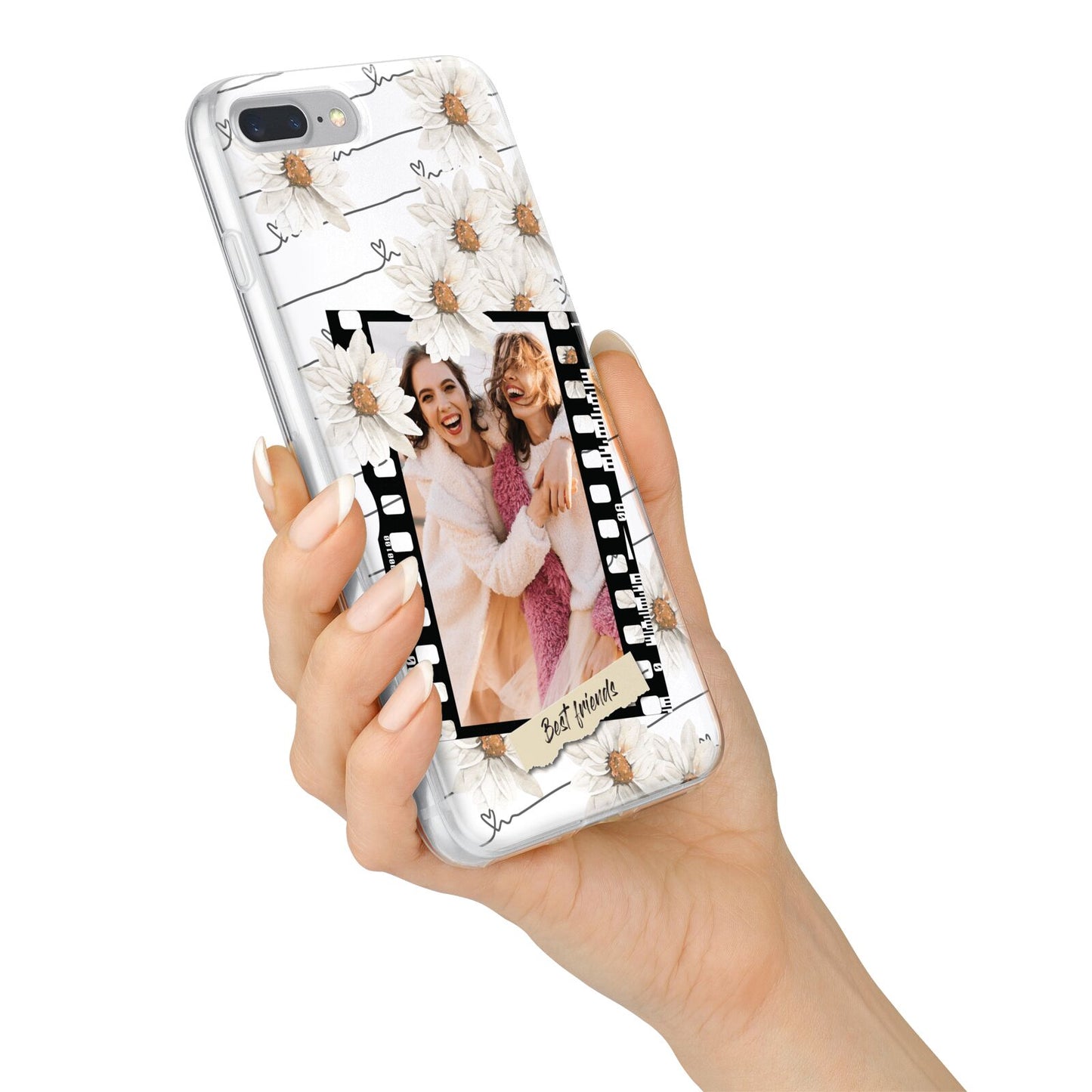 Best Friend Photo iPhone 7 Plus Bumper Case on Silver iPhone Alternative Image