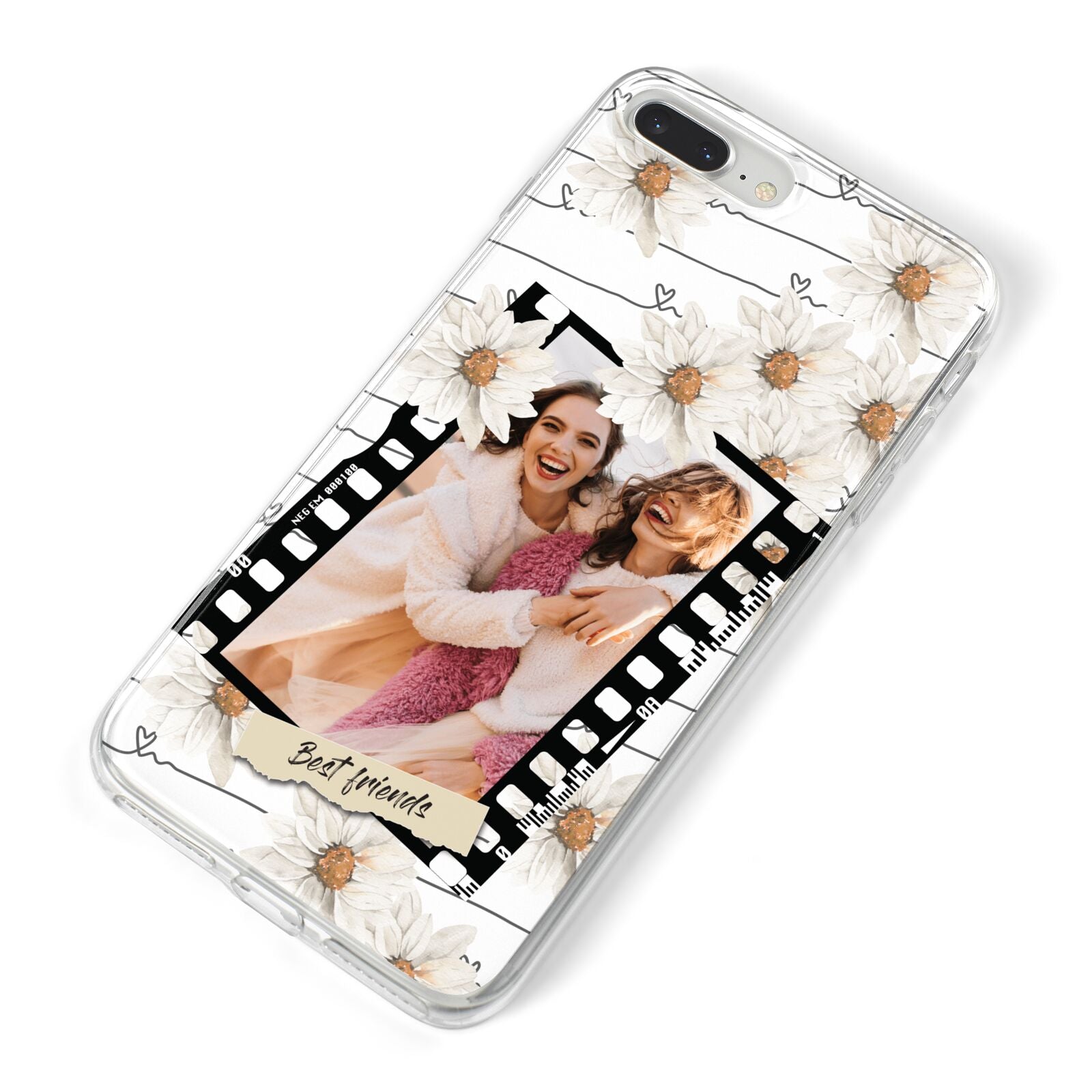 Best Friend Photo iPhone 8 Plus Bumper Case on Silver iPhone Alternative Image