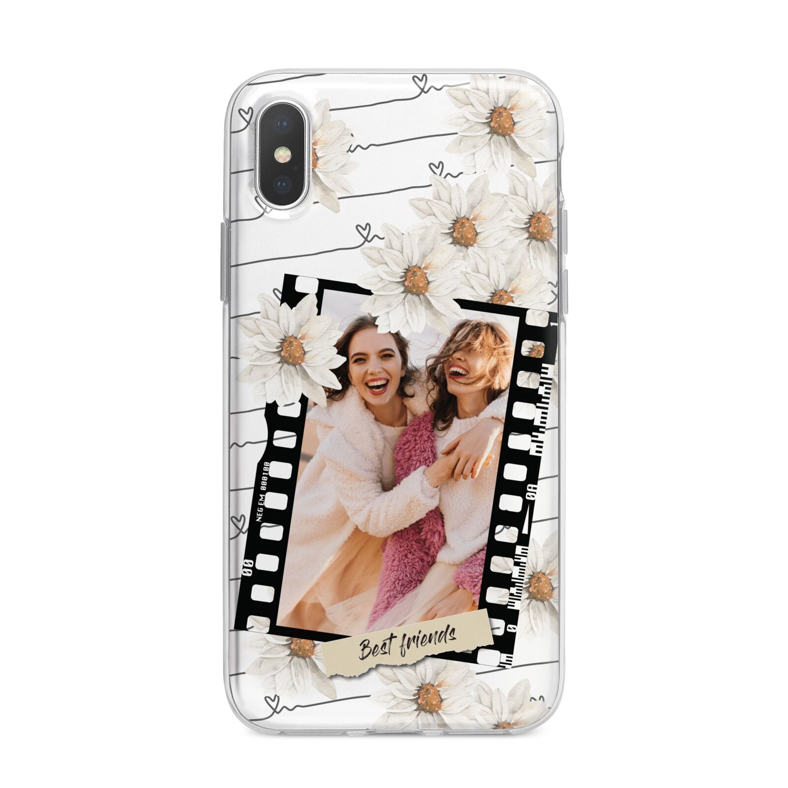 Best Friend Photo iPhone X Bumper Case on Silver iPhone Alternative Image 1