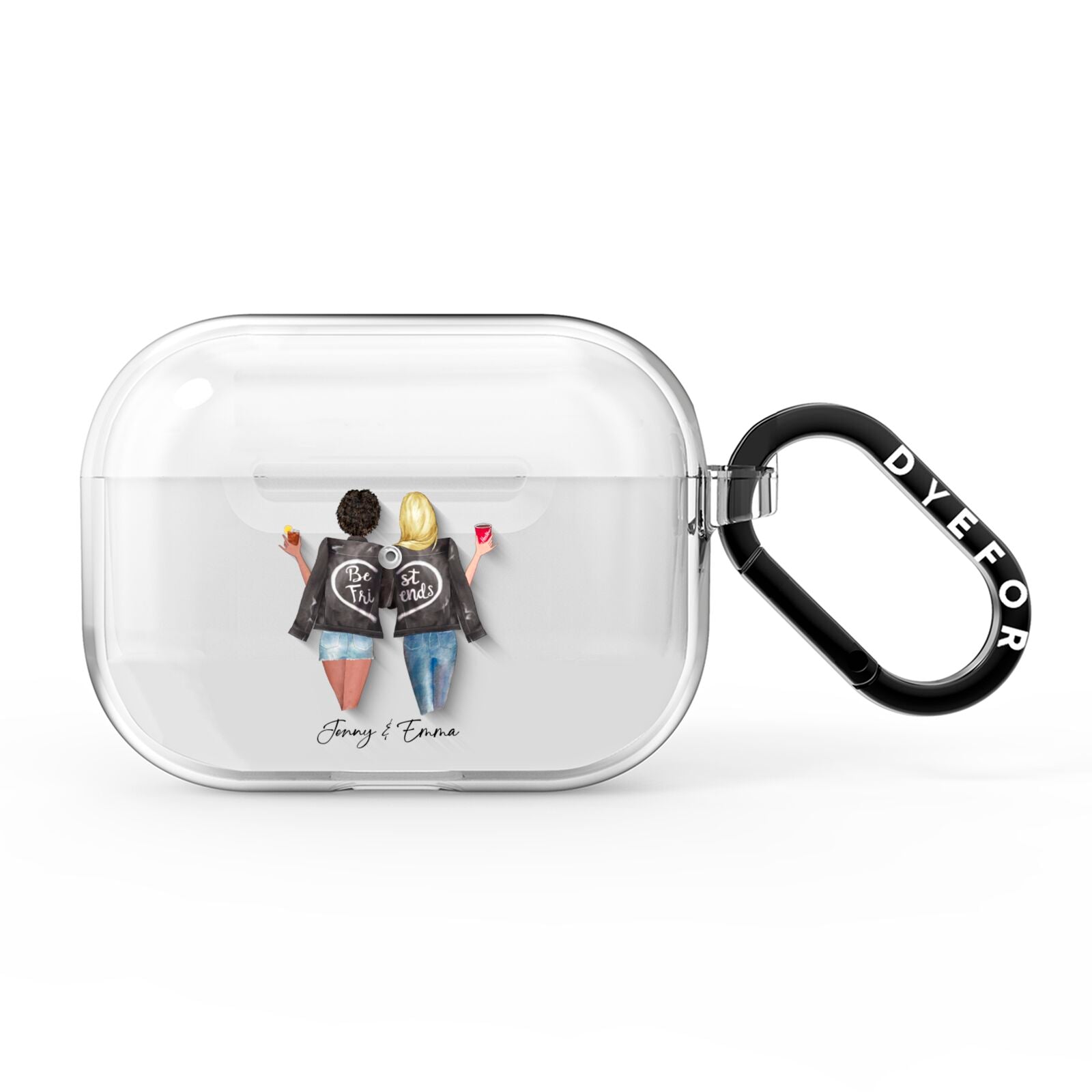 Best Friends AirPods Pro Clear Case