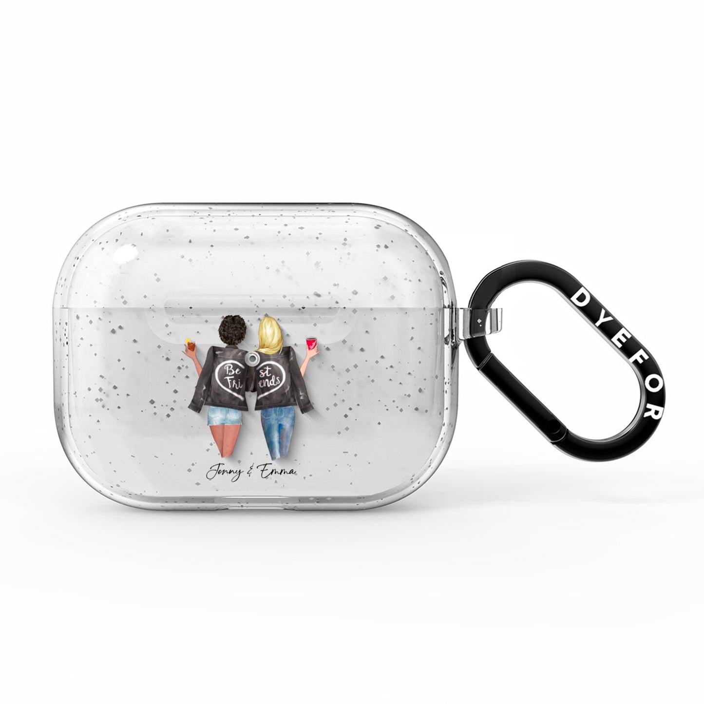 Best Friends AirPods Pro Glitter Case