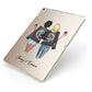 Best Friends Apple iPad Case on Gold iPad Side View