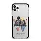 Best Friends Apple iPhone 11 Pro Max in Silver with Black Impact Case