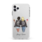 Best Friends Apple iPhone 11 Pro Max in Silver with White Impact Case