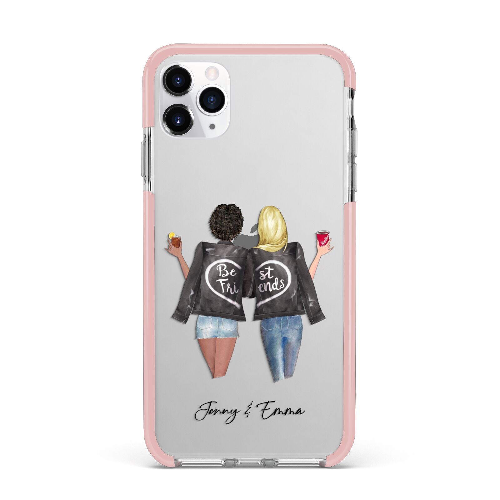 Best Friends iPhone 11 Pro Max Impact Pink Edge Case