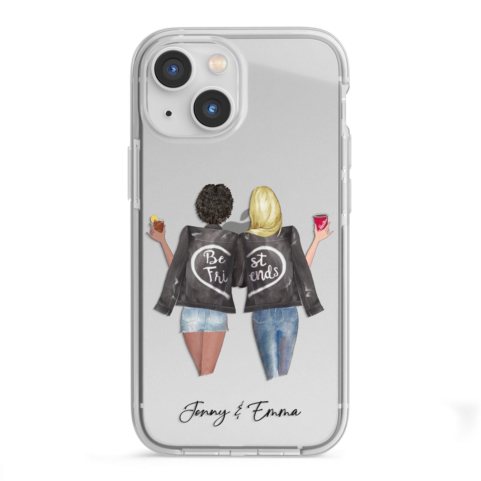 Best Friends iPhone 13 Mini TPU Impact Case with White Edges