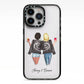 Best Friends iPhone 13 Pro Black Impact Case on Silver phone