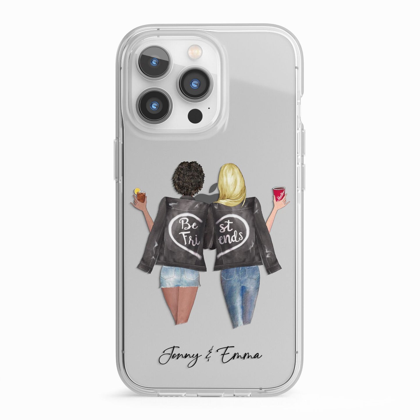 Best Friends iPhone 13 Pro TPU Impact Case with White Edges